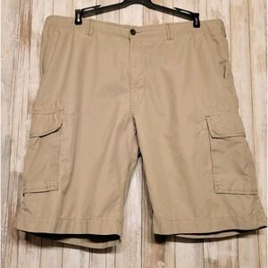 John‎ Henry Cargo Shorts Mens 40 Kaki Casual Outdoors Hiking Pockets
